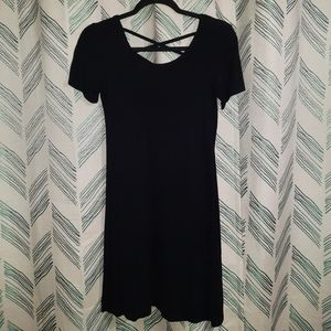 NWOT Olivia Rae Black criss-cross back dress